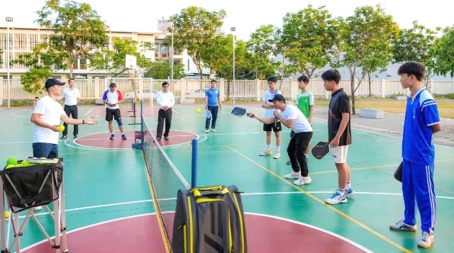 Thời gian qua phong tr&agrave;o pickleball học đường tại TP Đ&agrave; Nẵng ng&agrave;y c&agrave;ng ph&aacute;t triển. Ảnh: BTC
