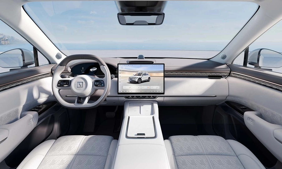 Khoang l&aacute;i của Zeekr 7X theo triết l&yacute; tối giản tương tự Lynk & Co v&agrave; Tesla