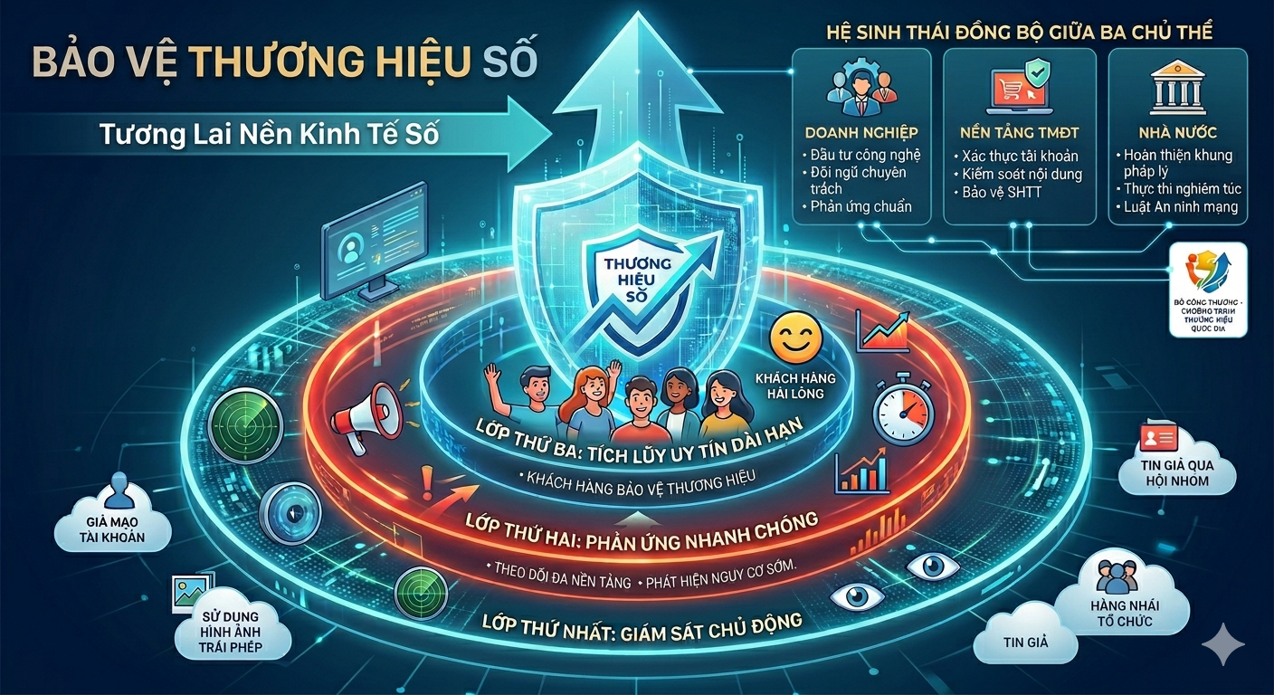 Doanh nghiệp cần chú trọng bảo vệ tài sản sở hữu trí tuệ và nhận diện thương hiệu trên môi trường số, đặc biệt tại các nền tảng xuyên biên giới Doanh nghiệp cần chú trọng bảo vệ tài sản sở hữu trí tuệ và nhận diện thương hiệu trên môi trường số, đặc biệt tại các nền tảng xuyên biên giới
