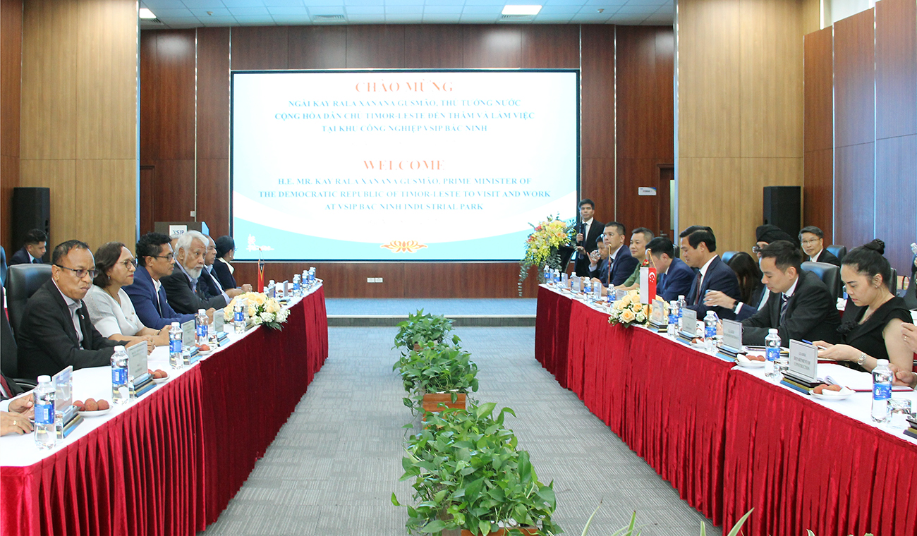Thủ tướng nước Cộng hòa Dân chủ Timor-Leste thăm và làm việc tại Khu công nghiệp VSIP Bắc Ninh