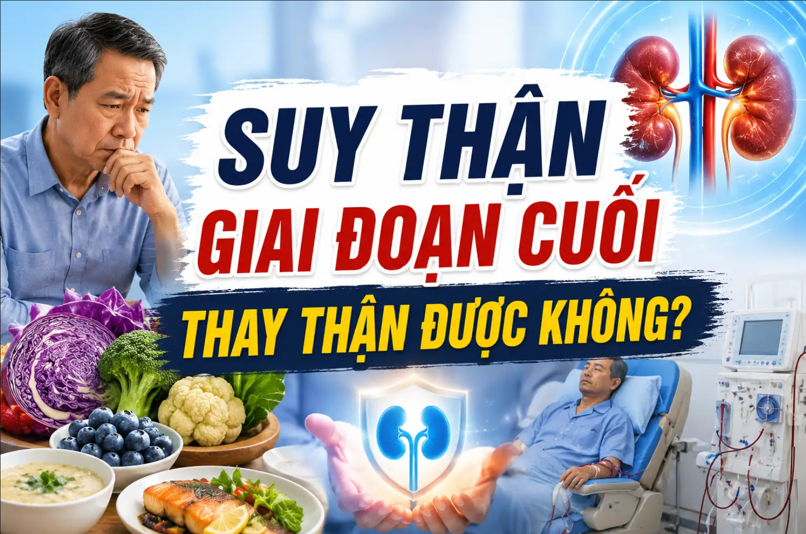 Suy thận giai đoạn cuối thay thận được không?