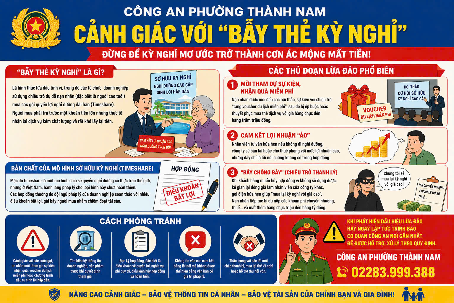 Ninh Bình: Cảnh giác với chiêu trò lừa đảo “Bẫy thẻ kỳ nghỉ”
