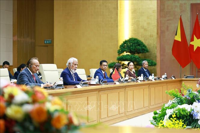 Thủ tướng Timor-Leste Kay Rala Xanana Gusmão phát biểu tại cuộc hội đàm với Thủ tướng Lê Minh Hưng. Ảnh: Dương Giang/TTXVN Thủ tướng Timor-Leste Kay Rala Xanana Gusmão phát biểu tại cuộc hội đàm với Thủ tướng Lê Minh Hưng. Ảnh: Dương Giang/TTXVN