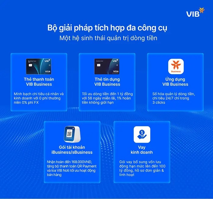 Bộ giải ph&aacute;p t&agrave;i ch&iacute;nh d&agrave;nh cho SME của VIB