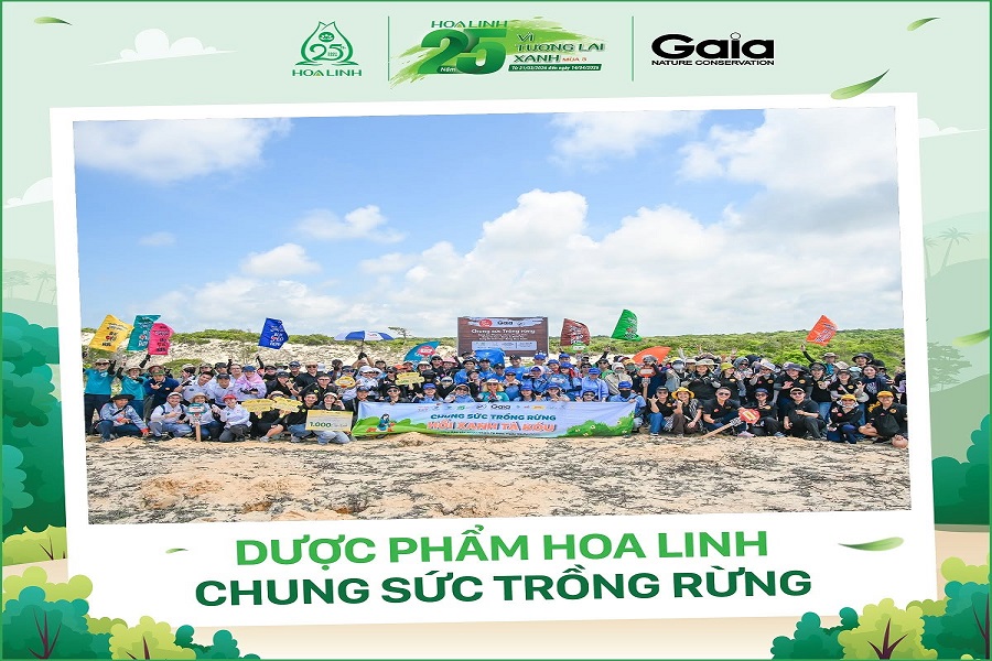 Dược phẩm Hoa Linh chung tay phủ xanh Khu bảo tồn thiên nhiên Tà Kóu