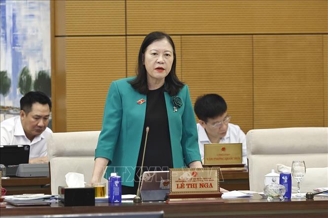 Chủ nhiệm Ủy ban Dân nguyện và Giám sát của Quốc hội Lê Thị Nga phát biểu. Ảnh: Doãn Tấn/TTXVN Chủ nhiệm Ủy ban Dân nguyện và Giám sát của Quốc hội Lê Thị Nga phát biểu. Ảnh: Doãn Tấn/TTXVN