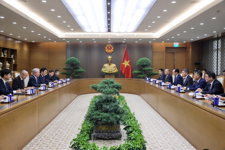 Hai b&ecirc;n đ&atilde; trao đổi để tiếp tục th&uacute;c đẩy tiến độ một số dự &aacute;n, chương tr&igrave;nh hợp t&aacute;c cụ thể - Ảnh: VGP/Nhật Bắc