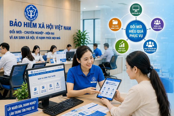 BHXH Việt Nam đẩy mạnh đổi mới lề lối làm việc, nâng cao hiệu quả phục vụ người dân và doanh nghiệp