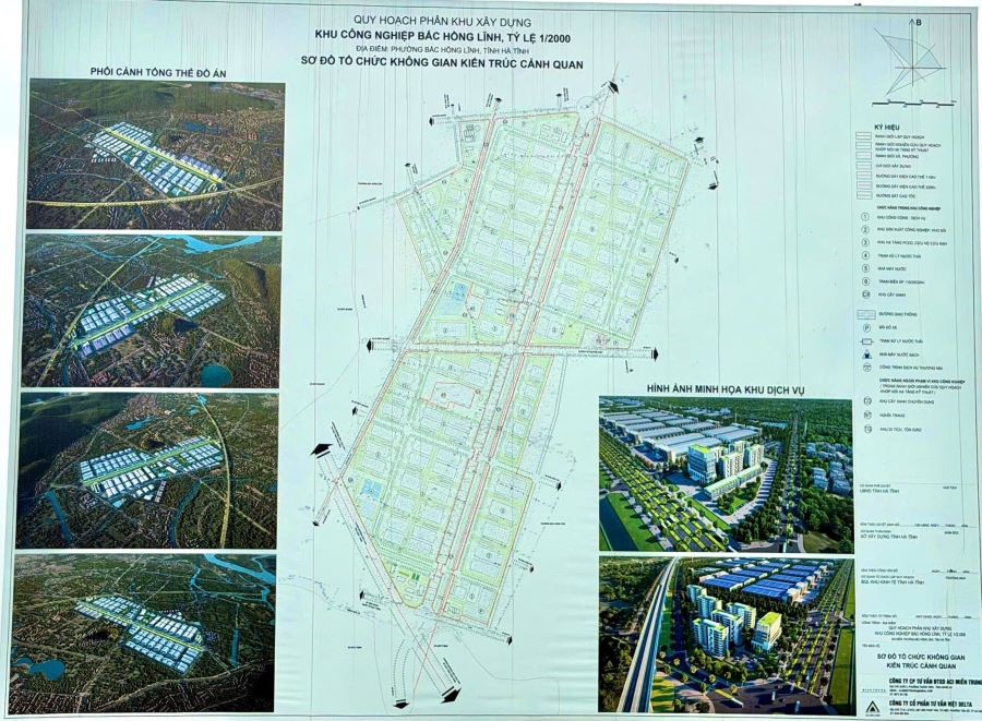 Phối cảnh quy hoạch và tổ chức không gian kiến trúc cảnh quan KCN Bắc Hồng Lĩnh Phối cảnh quy hoạch và tổ chức không gian kiến trúc cảnh quan KCN Bắc Hồng Lĩnh