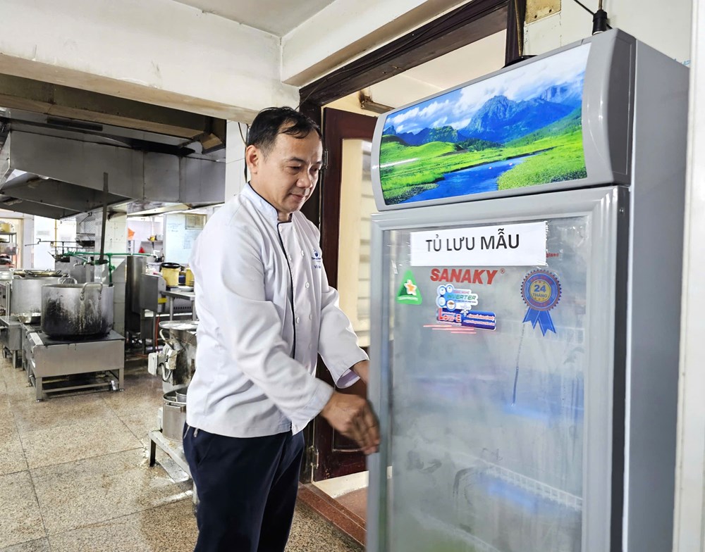 Khu vực lưu mẫu thực phẩm tại Kh&aacute;ch sạn Hải &Acirc;u