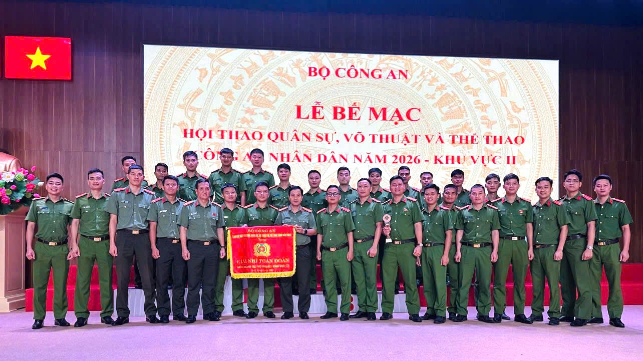 Đội tuyển Công an Thanh Hóa giành Giải Nhì toàn đoàn tại Hội thao Công an nhân dân, Khu vực II