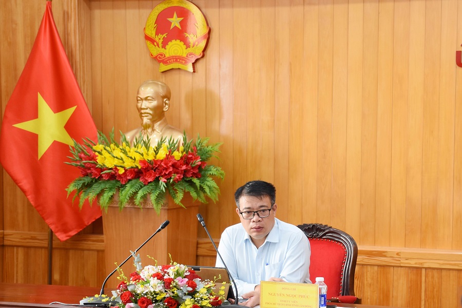 Đồng chí Nguyễn Ngọc Phúc Phó Chủ tịch UBND tỉnh phát biểu kết luận cuộc họp. Đồng chí Nguyễn Ngọc Phúc Phó Chủ tịch UBND tỉnh phát biểu kết luận cuộc họp.