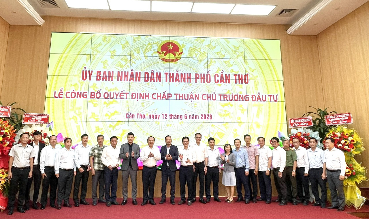 UBND TP. Cần Thơ Công bố Quyết định chấp thuận chủ trương đầu tư 2 khu công nghiệp UBND TP. Cần Thơ Công bố Quyết định chấp thuận chủ trương đầu tư 2 khu công nghiệp