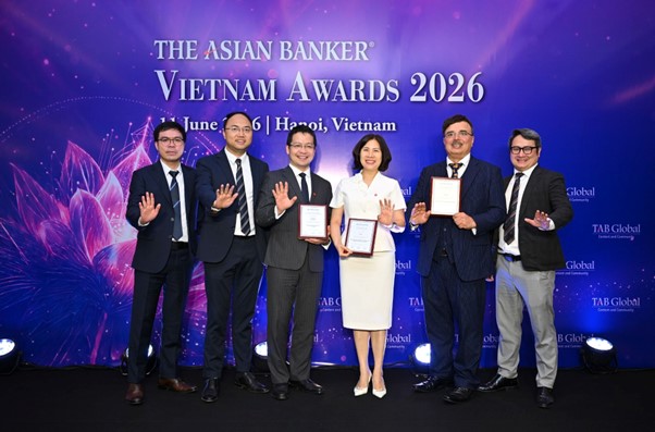 VPBank nhận 3 giải thưởng danh gi&aacute; tại The Asian Banker 2026.