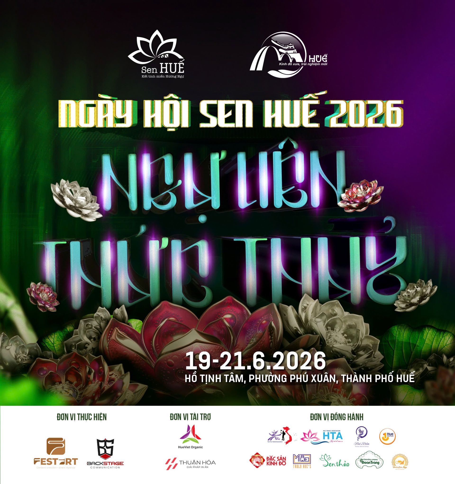 Huế: Ngày 19/6 trên Đảo Bồng Lai - Hồ Tịnh Tâm có sự kiện gì?