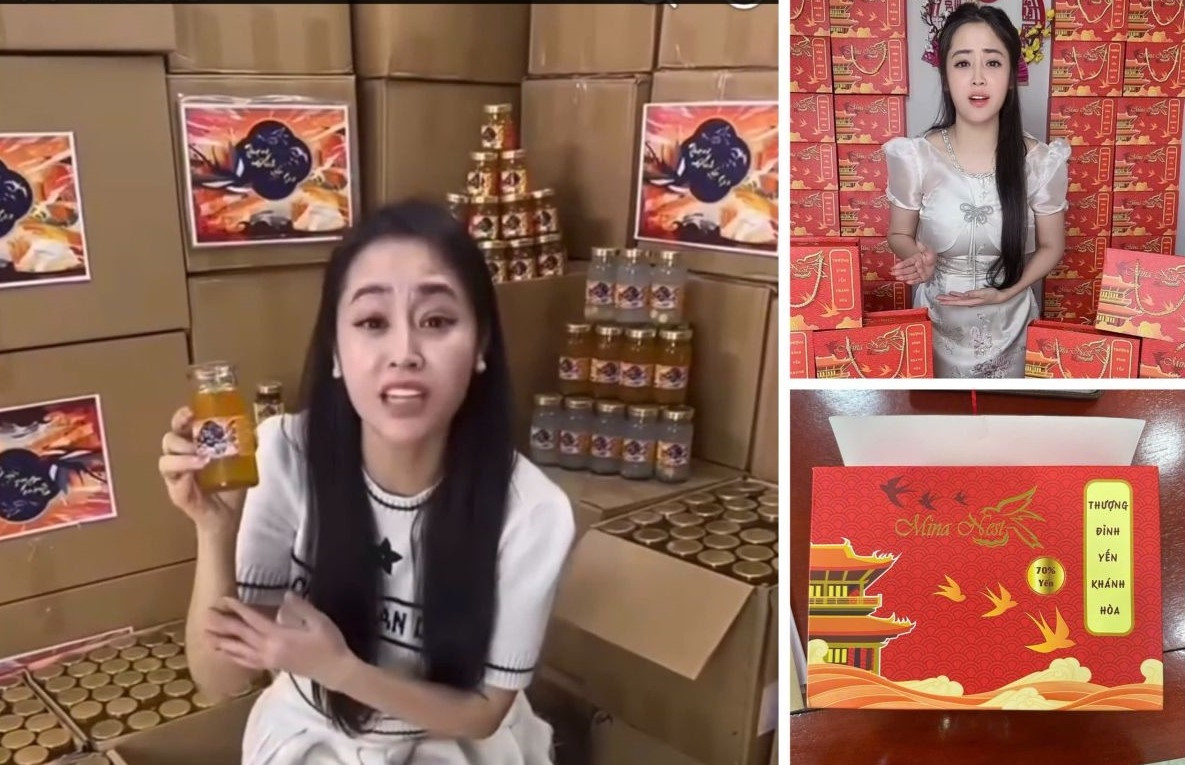 Vũ Th&ugrave;y Trang cầm đầu trong đường d&acirc;y sản xuất, mua b&aacute;n yến giả. Ảnh: CACC