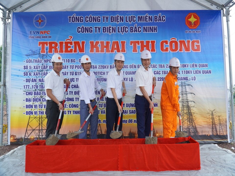 Khởi công dự án nâng cao năng lực truyền tải đường dây 110kV Bắc Giang - Quang Châu