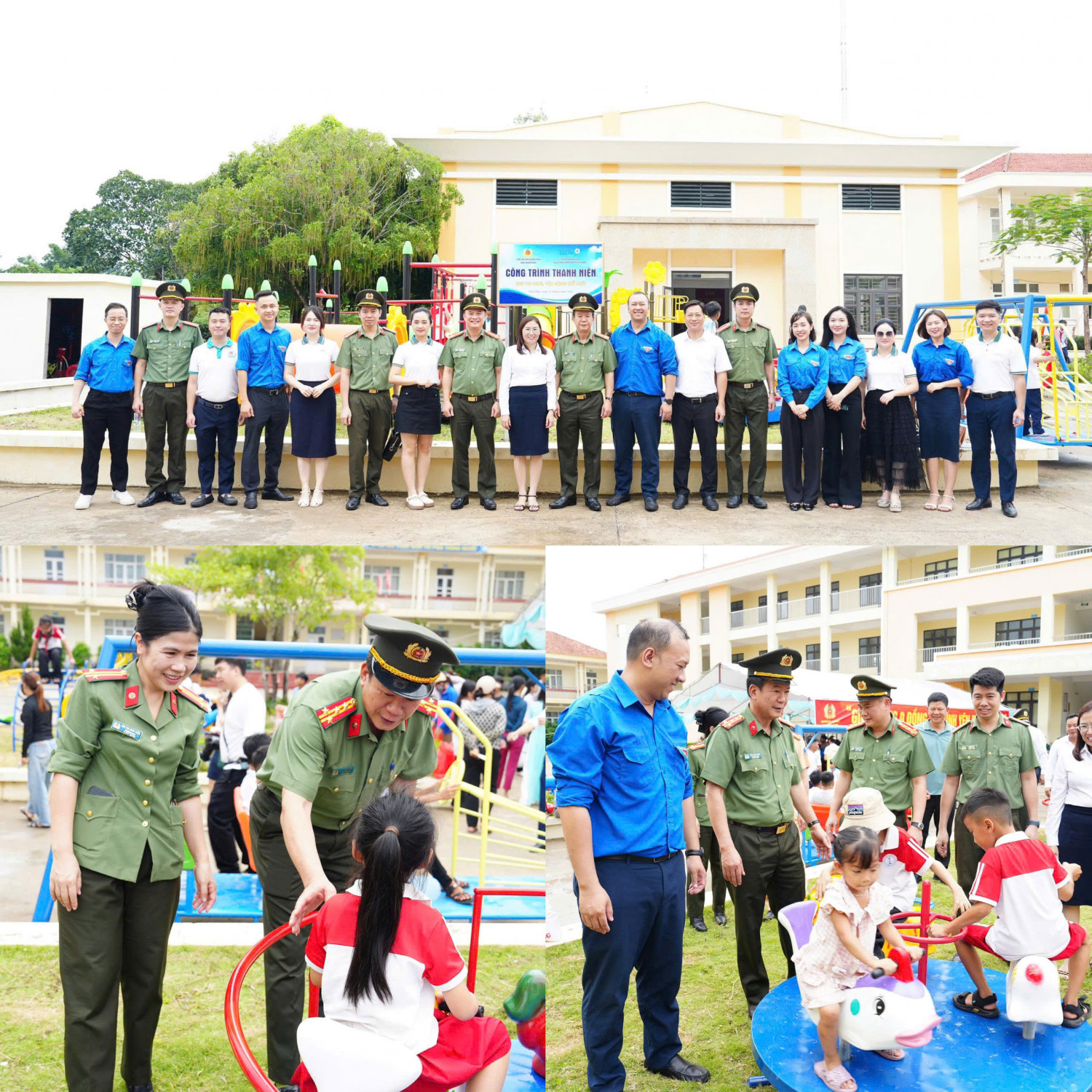 Ban Tổ chức đã trao tặng công trình “Khu vui chơi, vận động thể chất cho trẻ em” Ban Tổ chức đã trao tặng công trình “Khu vui chơi, vận động thể chất cho trẻ em”