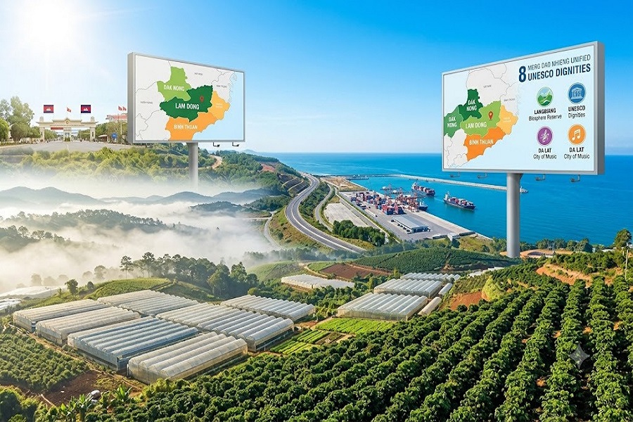 Tỉnh Lâm Đồng mới hội tụ đầy đủ lợi thế của vùng cao nguyên, trung du và duyên hải; kết nối giữa Tây Nguyên với vùng kinh tế trọng điểm phía Nam và khu vực Nam Trung Bộ. Ảnh: Minh họa Tỉnh Lâm Đồng mới hội tụ đầy đủ lợi thế của vùng cao nguyên, trung du và duyên hải; kết nối giữa Tây Nguyên với vùng kinh tế trọng điểm phía Nam và khu vực Nam Trung Bộ. Ảnh: Minh họa