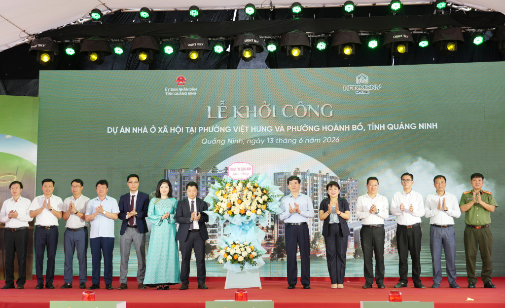 Quảng Ninh: Khởi công dự án nhà ở xã hội tại phường Việt Hưng và phường Hoành Bồ