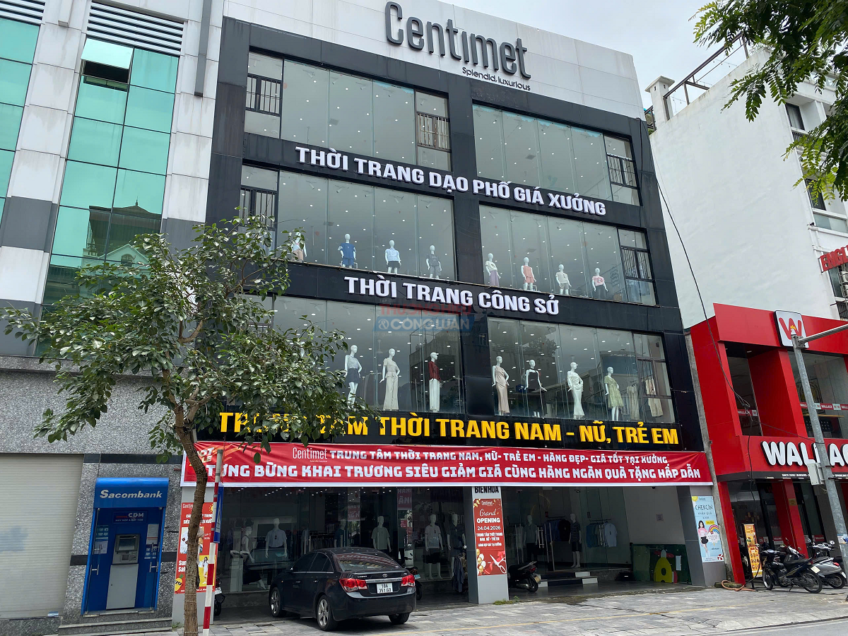 Trung tâm thời trang Nam - Nữ, Trẻ em Centimet đặt tại số 150 đường Biên Hòa, phường Phủ Lý, tỉnh Ninh Bình Trung tâm thời trang Nam - Nữ, Trẻ em Centimet đặt tại số 150 đường Biên Hòa, phường Phủ Lý, tỉnh Ninh Bình