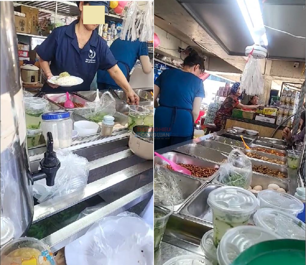 Nhân viên chế biến thức ăn và bán đồ ăn cho khách không được trang bị đồng phục đảm bảo hợp vệ sinh theo quy định Nhân viên chế biến thức ăn và bán đồ ăn cho khách không được trang bị đồng phục đảm bảo hợp vệ sinh theo quy định