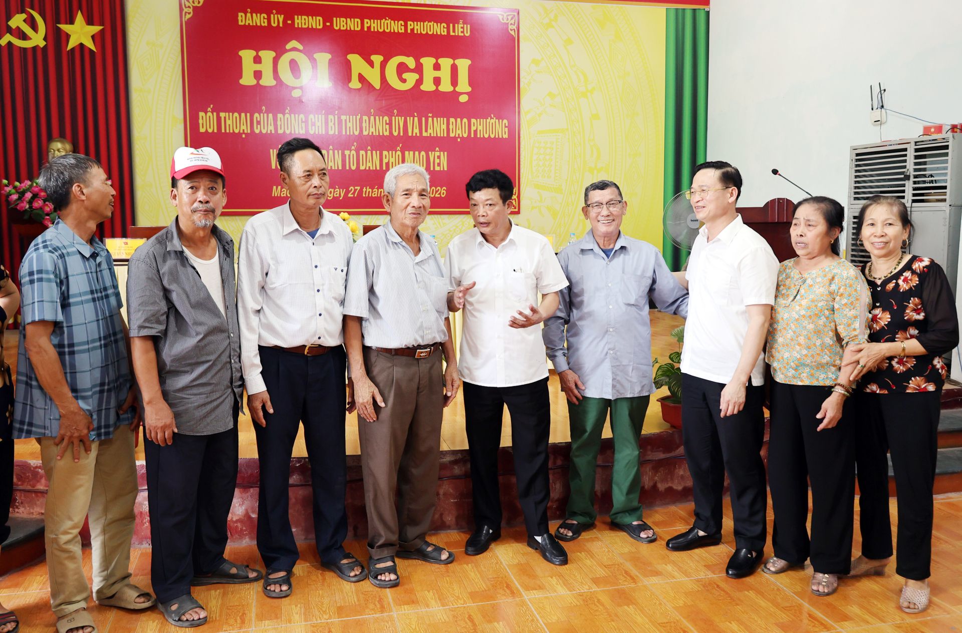Bắc Ninh: Lãnh đạo phường Phương Liễu đối thoại trực tiếp với Nhân dân Tổ dân phố Mao Yên