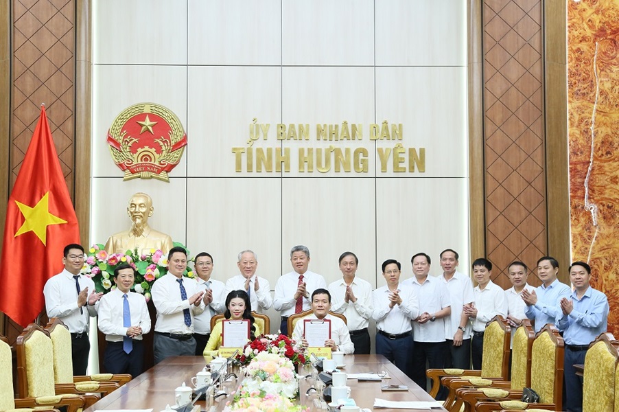 Hưng Yên ký kết biên bản hợp đầu tư trong lĩnh vực hạ tầng và phát triển đô thị