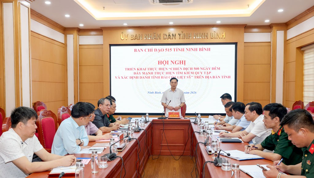 Ninh Bình phát động truyền thông Chiến dịch 500 ngày đêm tìm kiếm, quy tập và xác định danh tính hài cốt liệt sĩ