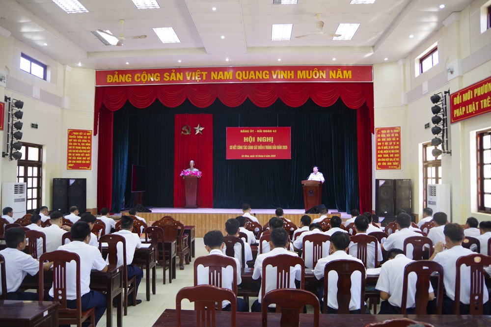 To&agrave;n cảnh hội nghị sơ kết c&ocirc;ng t&aacute;c Cảnh s&aacute;t biển 6 th&aacute;ng đầu năm