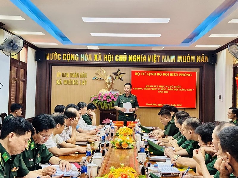 Thanh Hóa: Khảo sát địa điểm tổ chức Chương trình “Biên cương - Đêm hội trăng rằm” năm 2026