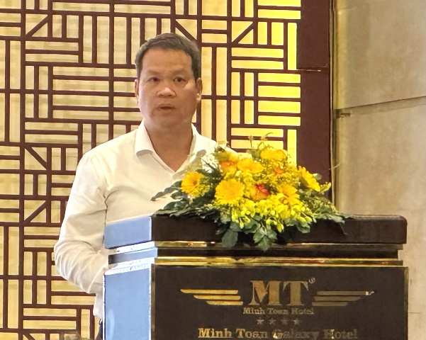 Chủ tịch UBND TP. Đ&agrave; Nẵng Nguyễn Mạnh H&ugrave;ng ph&aacute;t biểu tại buổi gặp mặt.