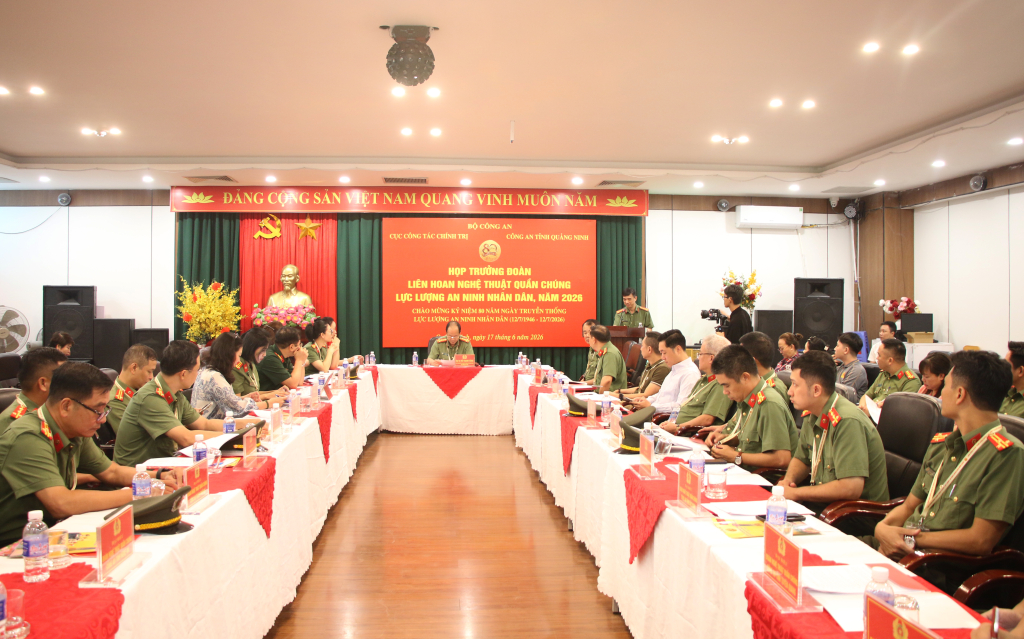 Họp các Trưởng đoàn Liên hoan nghệ thuật quần chúng An ninh Nhân dân toàn quốc tại Quảng Ninh
