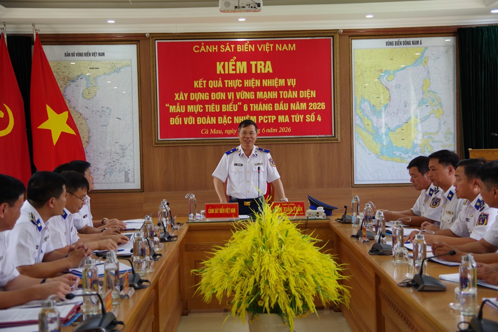 Kiểm tra xây dựng đơn vị vững mạnh toàn diện và đối thoại dân chủ tại Đoàn Đặc nhiệm PCTP ma túy số 4