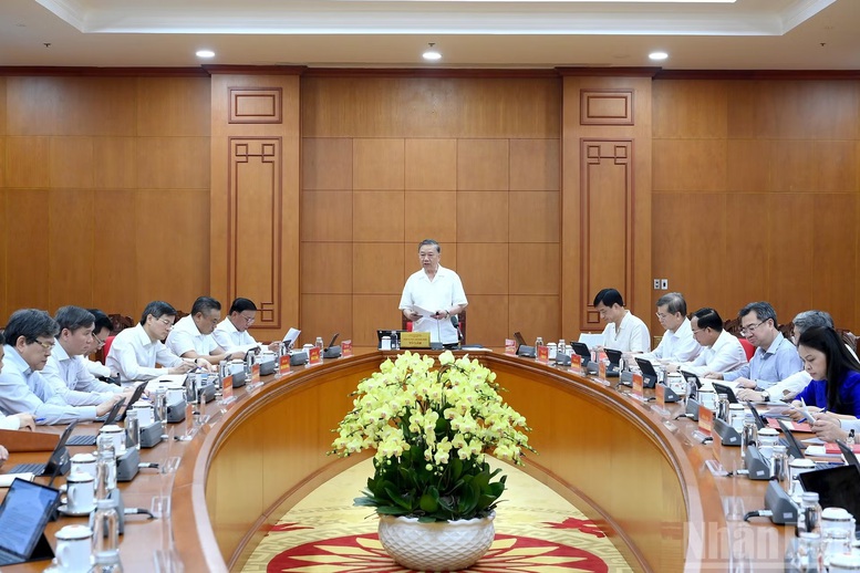 Tổng B&iacute; thư, Chủ tịch nước gợi mở phải nắm thật chắc quan điểm chỉ đạo, y&ecirc;u cầu v&agrave; phương ph&aacute;p tổng kết - Ảnh: B&aacute;o Nh&acirc;n D&acirc;n