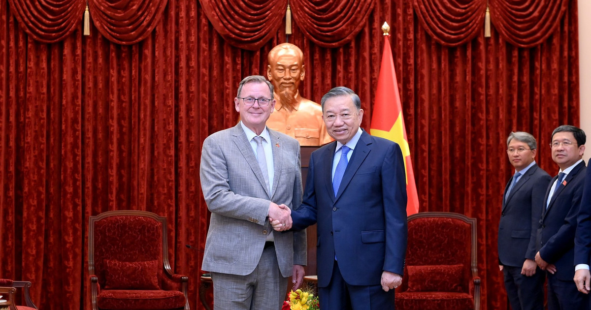 Tổng Bí thư, Chủ tịch nước Tô Lâm tiếp Phó Chủ tịch Quốc hội Cộng hòa Liên bang Đức Bodo Ramelow