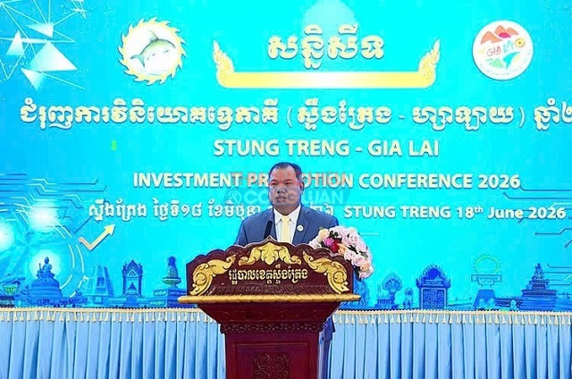 &Ocirc;ng Sor Soputra ph&aacute;t biểu tại Hội nghị. Ảnh: ĐCT