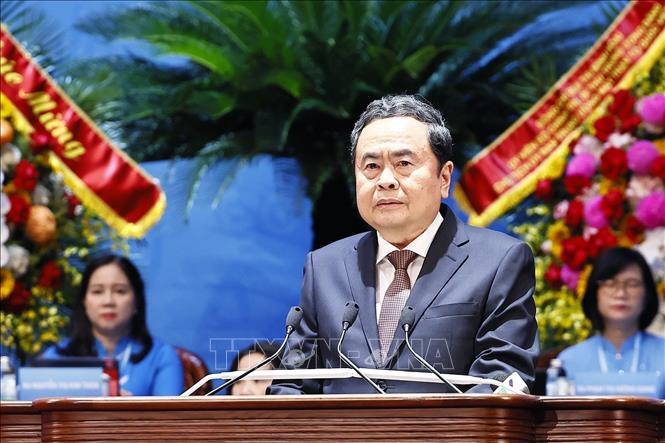 Chủ tịch Quốc hội Trần Thanh Mẫn phát biểu chỉ đạo Đại hội. Ảnh: Doãn Tấn/TTXVN Chủ tịch Quốc hội Trần Thanh Mẫn phát biểu chỉ đạo Đại hội. Ảnh: Doãn Tấn/TTXVN