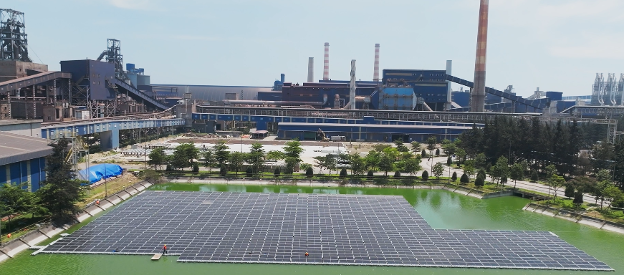 Thép Hòa Phát Dung Quất lắp đặt hệ thống điện mặt trời công suất hơn 2.500 KWp