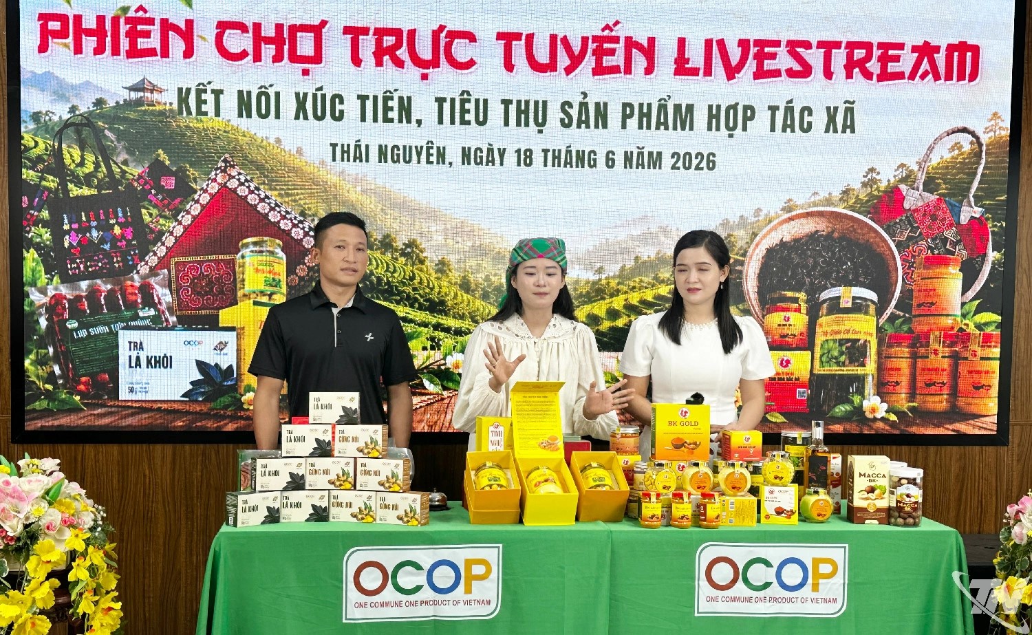 Thái Nguyên đưa sản phẩm Hợp tác xã lên sàn số bằng livestream