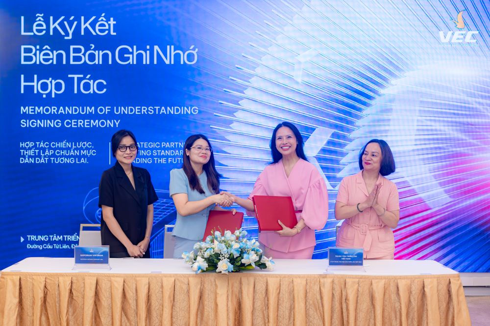 VEC hợp tác cùng Exporum hứa hẹn mang đến những không gian triển lãm mang đậm phong cách sống hiện đại và xu hướng công nghệ tương lai VEC hợp tác cùng Exporum hứa hẹn mang đến những không gian triển lãm mang đậm phong cách sống hiện đại và xu hướng công nghệ tương lai