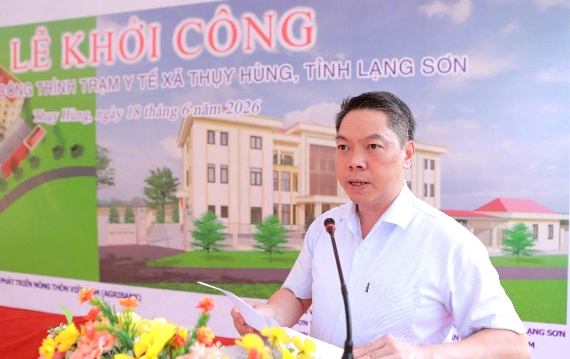 Phó Chủ tịch UBND tỉnh Lạng Sơn Đoàn Thanh Sơn phát biểu Phó Chủ tịch UBND tỉnh Lạng Sơn Đoàn Thanh Sơn phát biểu