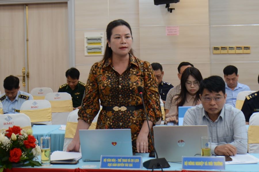 Đại diện Bộ VH-TT&DL ph&aacute;t biểu tại hội nghị