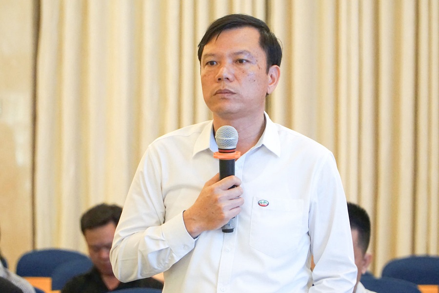 Đại diện Tập đoàn Công nghiệp Than - Khoáng sản Việt Nam tham luận tại hội nghị. Đại diện Tập đoàn Công nghiệp Than - Khoáng sản Việt Nam tham luận tại hội nghị.