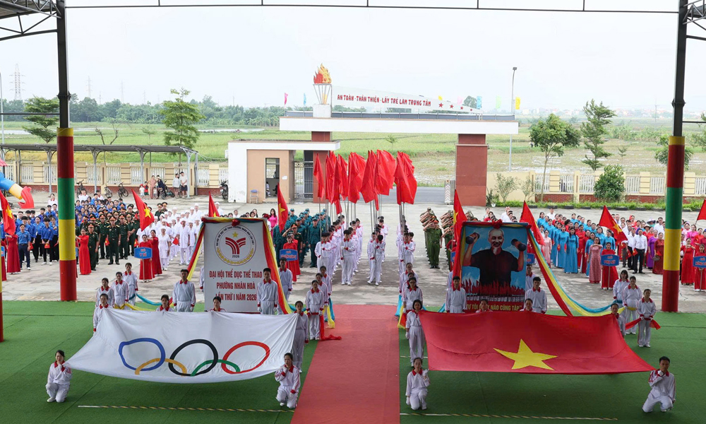 Bắc Ninh: Hơn 500 vận động viên tranh tài tại Đại hội Thể dục thể thao phường Nhân Hòa lần thứ I
