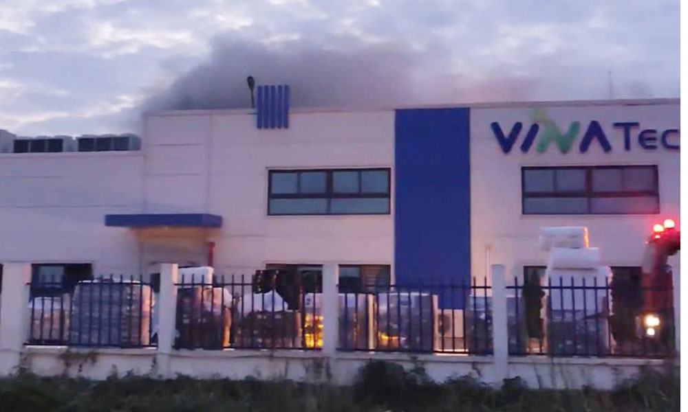 Bắc Ninh: Kịp thời khống chế vụ cháy tại Công ty Vinatech Vina