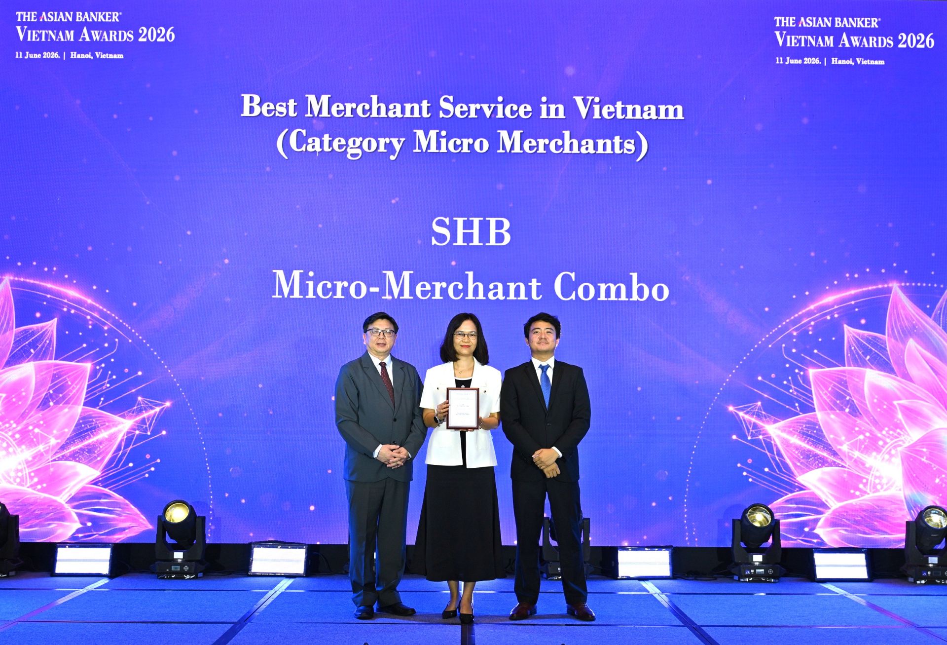 SHB được The Asian Banker vinh danh với giải pháp tài chính tốt nhất cho tiểu thương, hộ kinh doanh
