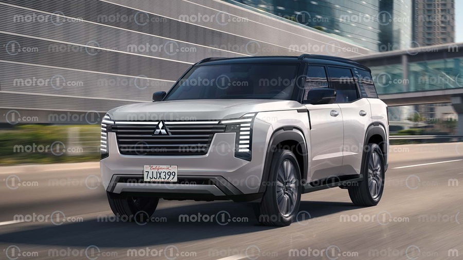 Bản dựng tham khảo của Pajero thế hệ mới từ Motor1, hữu ích để minh họa xu hướng thiết kế vuông vức, đậm chất off-road Bản dựng tham khảo của Pajero thế hệ mới từ Motor1, hữu ích để minh họa xu hướng thiết kế vuông vức, đậm chất off-road