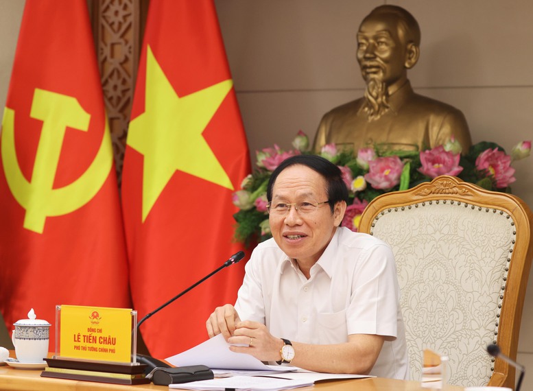 Phó Thủ tướng Lê Tiến Châu họp với các bộ, cơ quan ngang bộ về dự thảo Đề án thí điểm đánh giá, chấm điểm (KPI) về công tác xây dựng pháp luật - Ảnh: VGP/Thu Sa Phó Thủ tướng Lê Tiến Châu họp với các bộ, cơ quan ngang bộ về dự thảo Đề án thí điểm đánh giá, chấm điểm (KPI) về công tác xây dựng pháp luật - Ảnh: VGP/Thu Sa