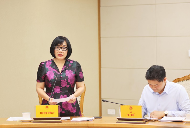 Thứ trưởng Bộ Tư pháp Đặng Hoàng Oanh phát biểu - Ảnh: VGP/Thu Sa Thứ trưởng Bộ Tư pháp Đặng Hoàng Oanh phát biểu - Ảnh: VGP/Thu Sa